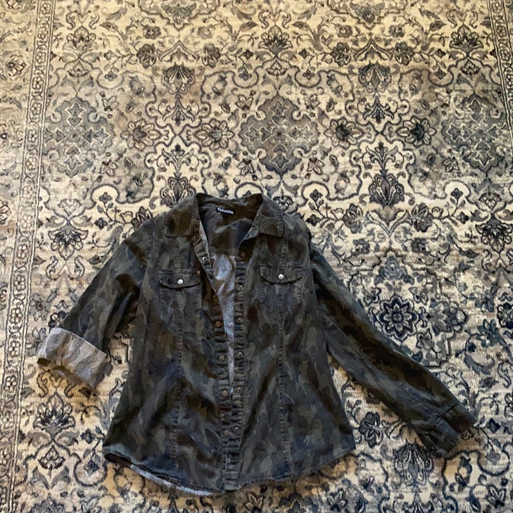 Camo button up shirt